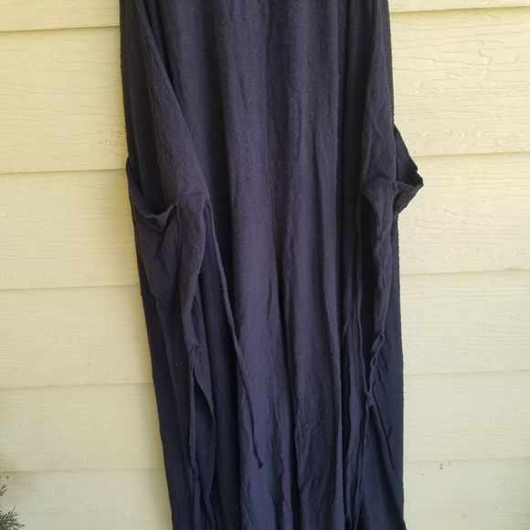 Free People FP Beach Jumpsuit Romper S/ XSmall Wide Leg Split Leg Tie Pockets - Picture 12 of 14